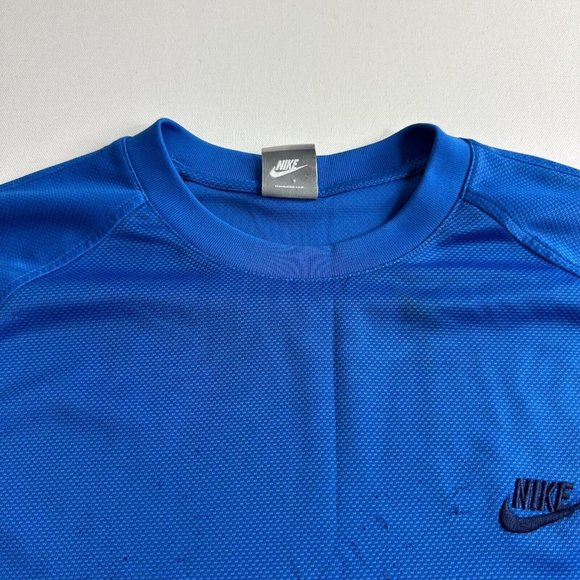 Vintage Y2K Nike Gray Tag Crewneck Pullover Active Sweatshirt Mens Size 2XL Blue - Picture 6 of 9